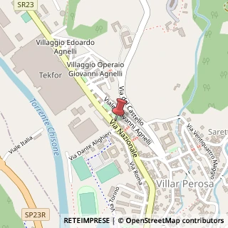 Mappa Via Nazionale, 39, 10069 Villar Perosa, Torino (Piemonte)