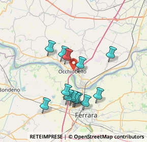 Mappa Via Gaetano Donizetti, 45030 Occhiobello RO, Italia (6.64462)