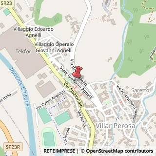 Mappa Viale Agnelli, 63, 10069 Villar Perosa, Torino (Piemonte)