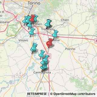 Mappa Via Morra, 10029 Villastellone TO, Italia (7.6615)