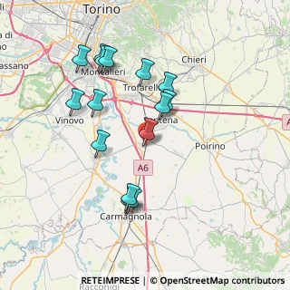 Mappa Via Morra, 10029 Villastellone TO, Italia (7.34667)