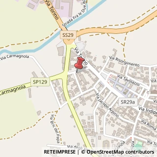 Mappa Via Carmagnola, 5, 10046 Poirino, Torino (Piemonte)