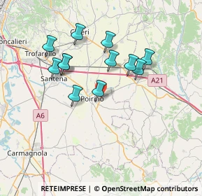 Mappa SS 29r km 2.331, 10046 Poirino TO (6.48)