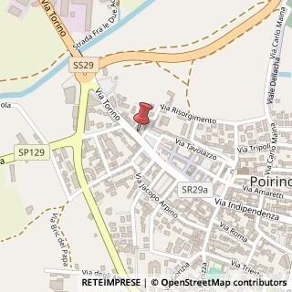 Mappa Via Indipendenza, 3, 10046 Poirino, Torino (Piemonte)