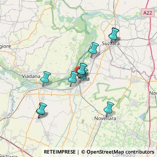 Mappa Via E. Curiel, 42016 Guastalla RE, Italia (6.71182)