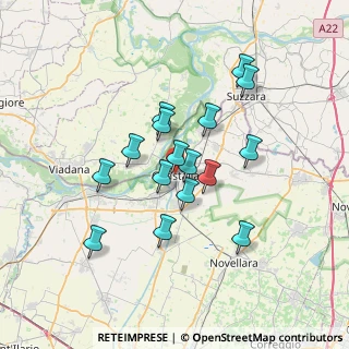 Mappa Via E. Curiel, 42016 Guastalla RE, Italia (5.84563)