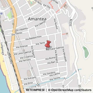 Mappa Via Lava Gaenza, 13, 87032 Amantea, Cosenza (Calabria)