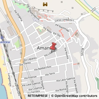 Mappa Via Mercato Nuovo, 31, 87032 Amantea, Cosenza (Calabria)