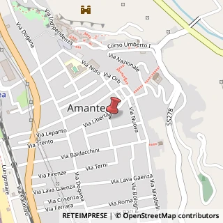 Mappa Via Mercato Nuovo, 5, 87032 Amantea, Cosenza (Calabria)