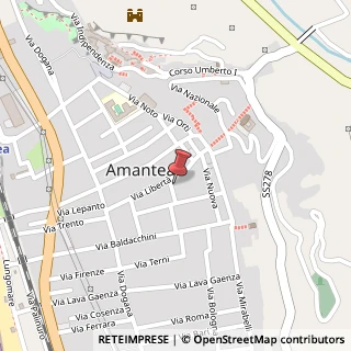 Mappa Via Mercato Nuovo, 3, 87032 Amantea, Cosenza (Calabria)