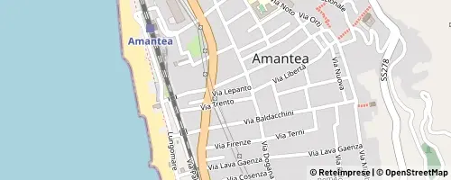 Mappa Amantea