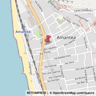 Mappa Via Margherita, 154, 87032 Amantea, Cosenza (Calabria)