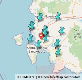 Mappa Via S. Antioco, 09013 Carbonia SU, Italia (10.086)