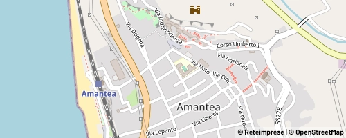 Mappa Amantea