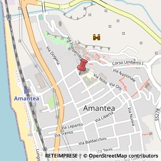 Mappa Via Salvo D'Acquisto, 14, 87032 Amantea, Cosenza (Calabria)