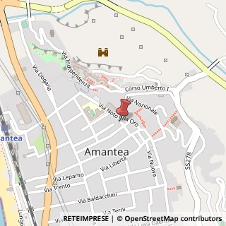 Mappa Via Elisabetta Noto, 21, 87032 Amantea, Cosenza (Calabria)
