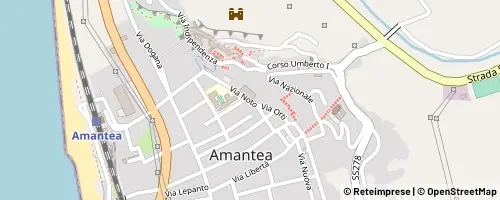 Mappa Amantea