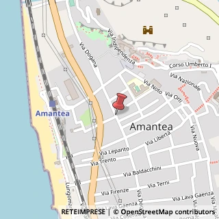 Mappa Via Dogana, 87032 Amantea CS, Italia, 87032 Amantea, Cosenza (Calabria)