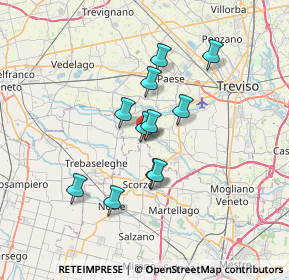 Mappa Via Monteagudo, 31059 Zero Branco TV, Italia (5.39364)