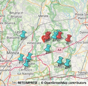 Mappa Viale Lombardia, 20882 Bellusco MB, Italia (7.22267)