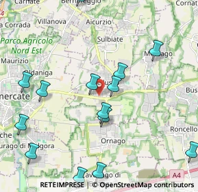 Mappa Viale Lombardia, 20882 Bellusco MB, Italia (2.592)