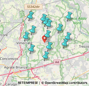 Mappa Viale Lombardia, 20882 Bellusco MB, Italia (3.09857)