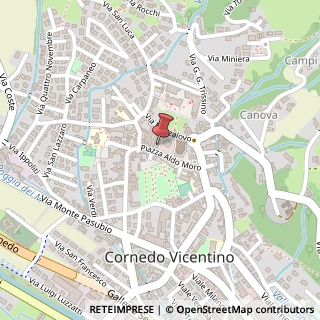 Mappa Piazza Aldo Moro, 26, 36073 Cornedo Vicentino, Vicenza (Veneto)