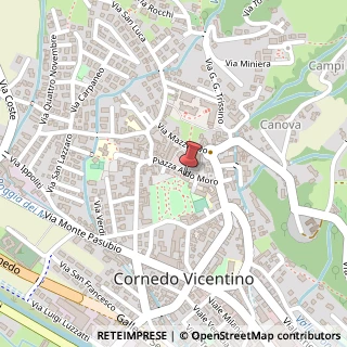 Mappa Piazza Aldo Moro, 33, 36073 Cornedo Vicentino, Vicenza (Veneto)