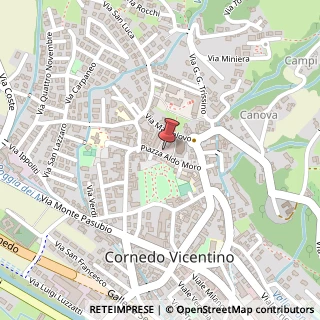 Mappa Piazza Aldo Moro, 16, 36073 Cornedo Vicentino, Vicenza (Veneto)