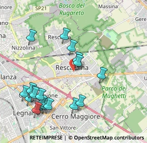 Mappa Vicolo Legano, 20027 Rescaldina MI, Italia (2.2635)