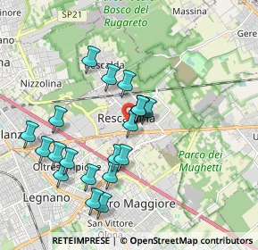 Mappa Vicolo Legano, 20027 Rescaldina MI, Italia (1.762)