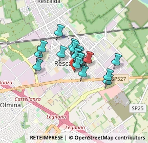 Mappa Vicolo Legano, 20027 Rescaldina MI, Italia (0.5005)