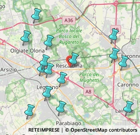 Mappa Vicolo Legano, 20027 Rescaldina MI, Italia (4.58067)