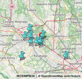 Mappa Vicolo Legano, 20027 Rescaldina MI, Italia (5.82909)