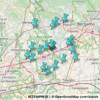 Mappa Via Eugenio Curiel, 20056 Trezzo sull'Adda MI, Italia (6.264)