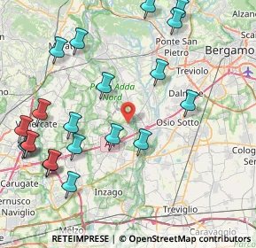 Mappa Via Eugenio Curiel, 20056 Trezzo sull'Adda MI, Italia (9.9775)