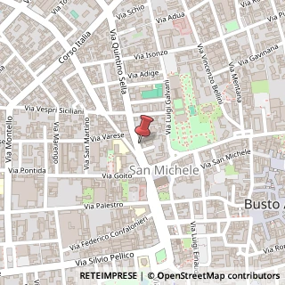 Mappa Via Q. Sella, 2, 21052 Busto Arsizio, Varese (Lombardia)