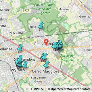 Mappa Via G. Mozzoni, 20027 Rescaldina MI, Italia (2.174)
