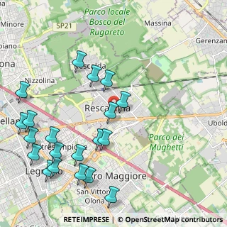 Mappa Via G. Mozzoni, 20027 Rescaldina MI, Italia (2.542)