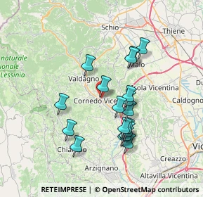 Mappa Vic.no, 36073 Cornedo Vicentino VI, Italia (6.33333)