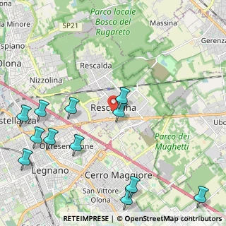 Mappa Via per Legnano, 20027 Rescaldina MI, Italia (2.76417)