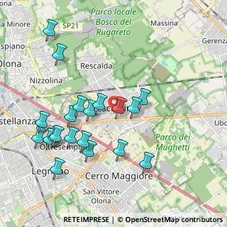 Mappa Via per Legnano, 20027 Rescaldina MI, Italia (2.0885)