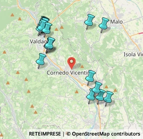 Mappa Via Camillo Benso Conte di Cavour, 36073 Cornedo Vicentino VI, Italia (4.44)