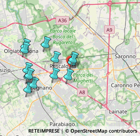 Mappa Via Resegone, 20027 Rescaldina MI, Italia (3.61615)