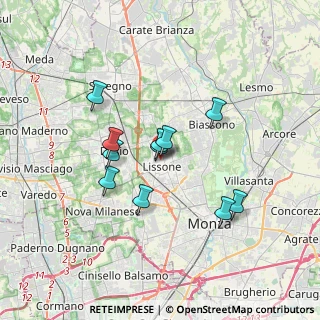 Mappa Piazza Martiri delle Foibe, 20851 Lissone MB, Italia (2.78818)
