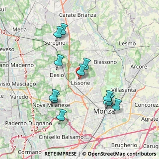 Mappa Via Valle, 20851 Lissone MB, Italia (3.72)