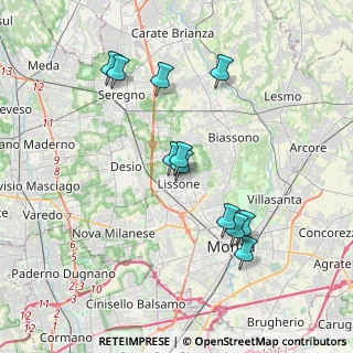 Mappa Piazza Martiri delle Foibe, 20851 Lissone MB, Italia (3.46091)