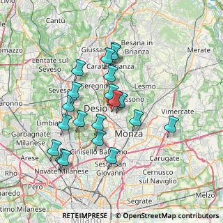 Mappa Piazza Martiri delle Foibe, 20851 Lissone MB, Italia (6.6215)