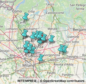 Mappa Via Enrico Forlanini, 20862 Arcore MB, Italia (10.33167)