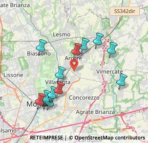Mappa Via Enrico Forlanini, 20862 Arcore MB, Italia (3.80462)
